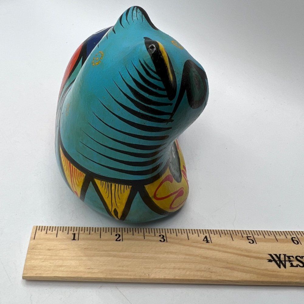Vintage Puerto Vallarte 1990 Art Deco Cool Mexican Cat Ceramic Home Decor - Picture 12 of 13